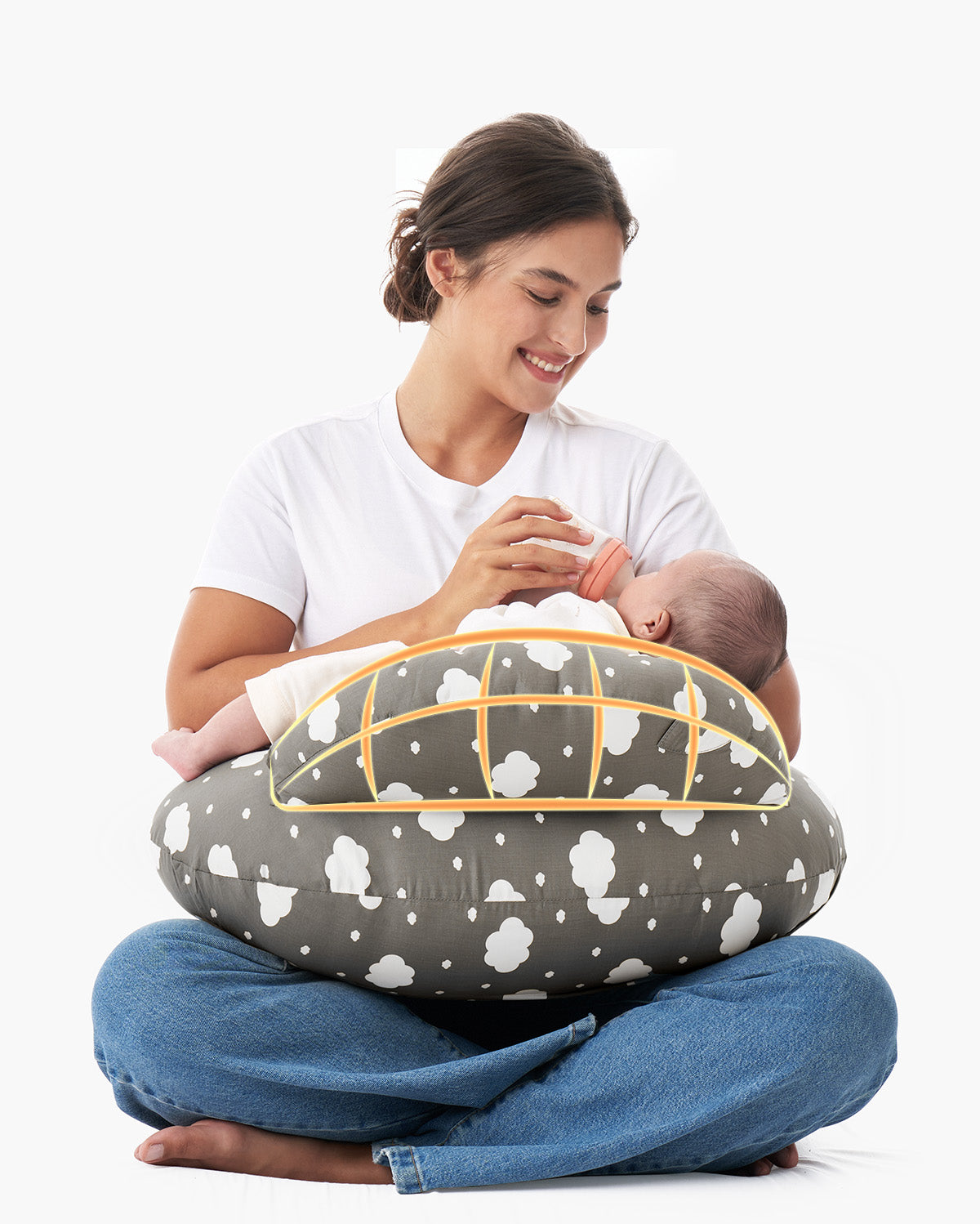 momcozy-multifunktionales-verstellbares-stillkissen image 1
