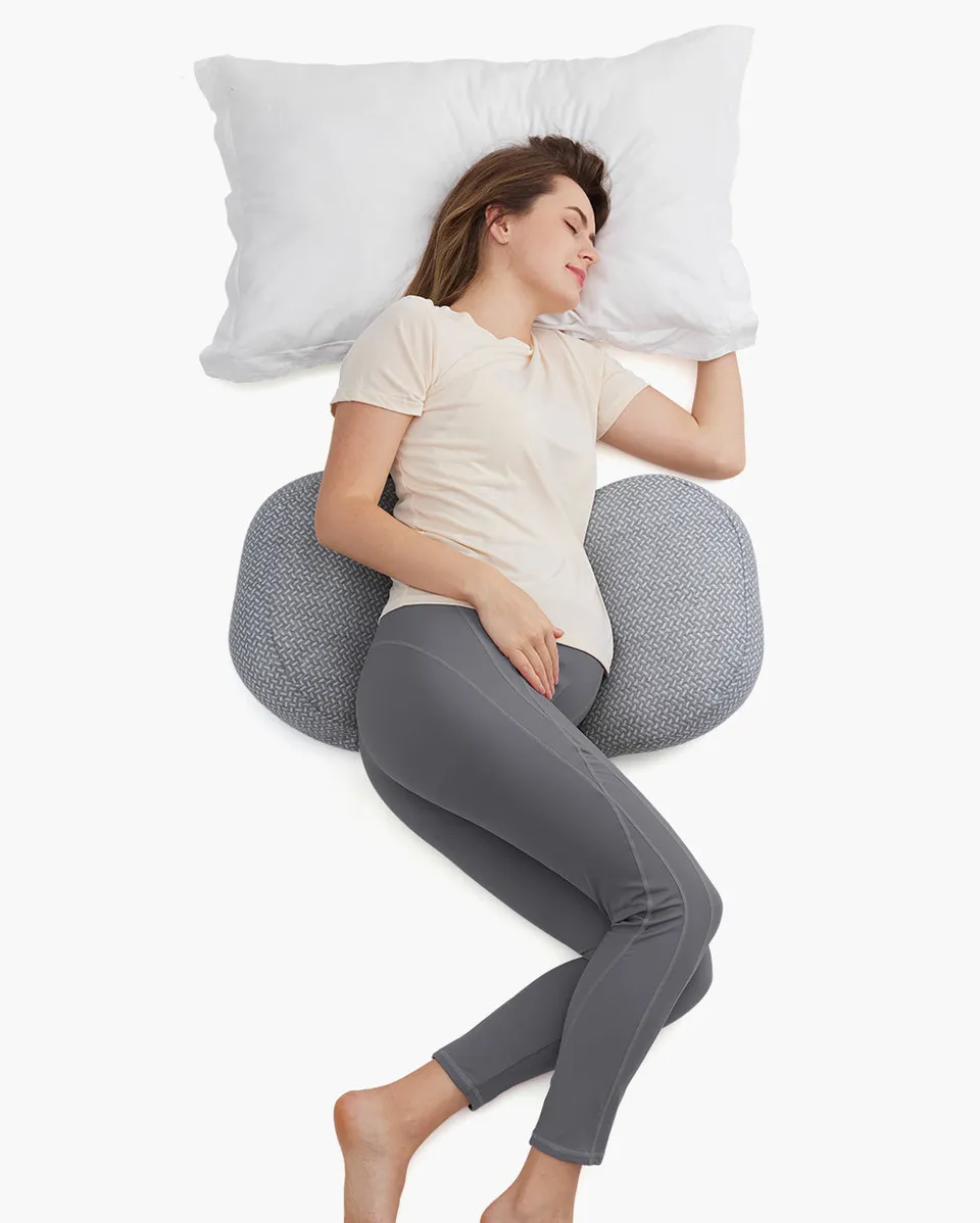 momcozy-schwangerschaftskissen-keilform-mit-k-hlendem-bezug image 1