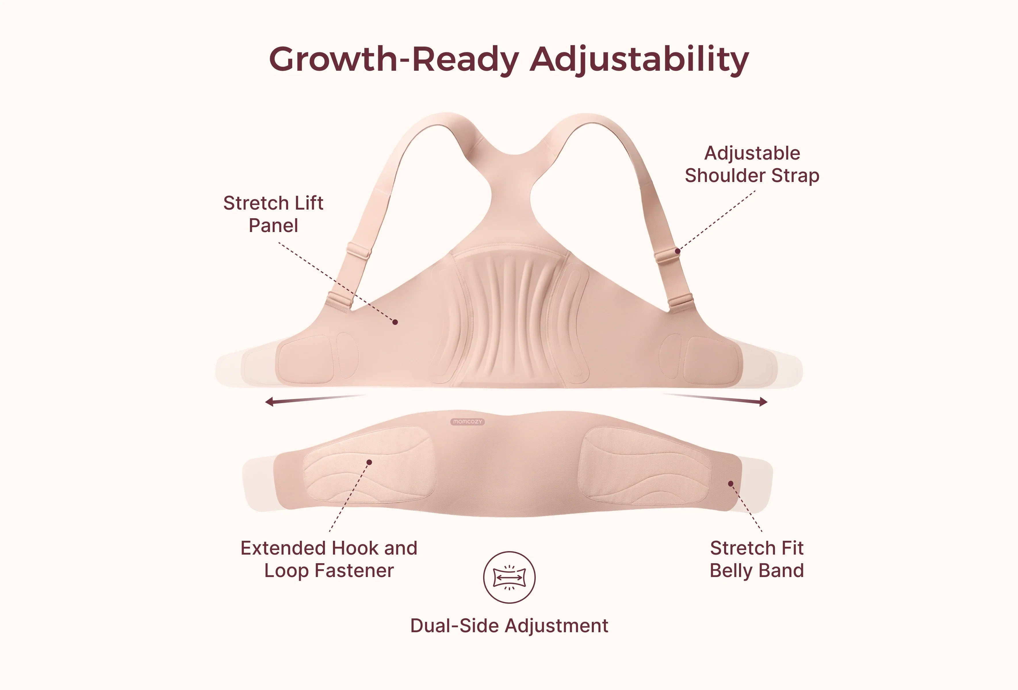 momcozy-go-as-you-grow-maternity-belly-band-schwangerschafts-bauchband image 3