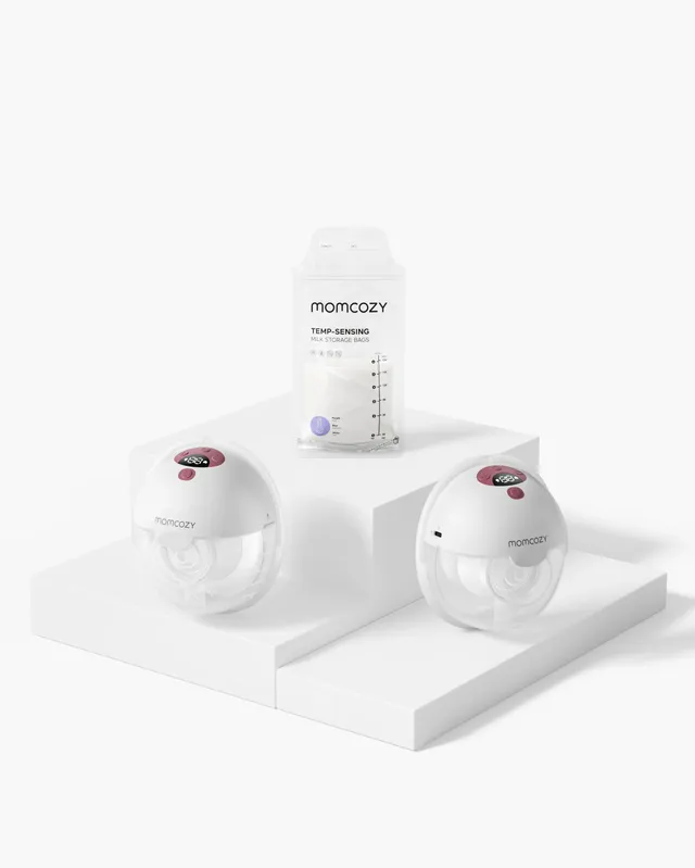 momcozy-m5-smart-tragbare-milchpumpe-120-muttermilchbeutel-set image 1