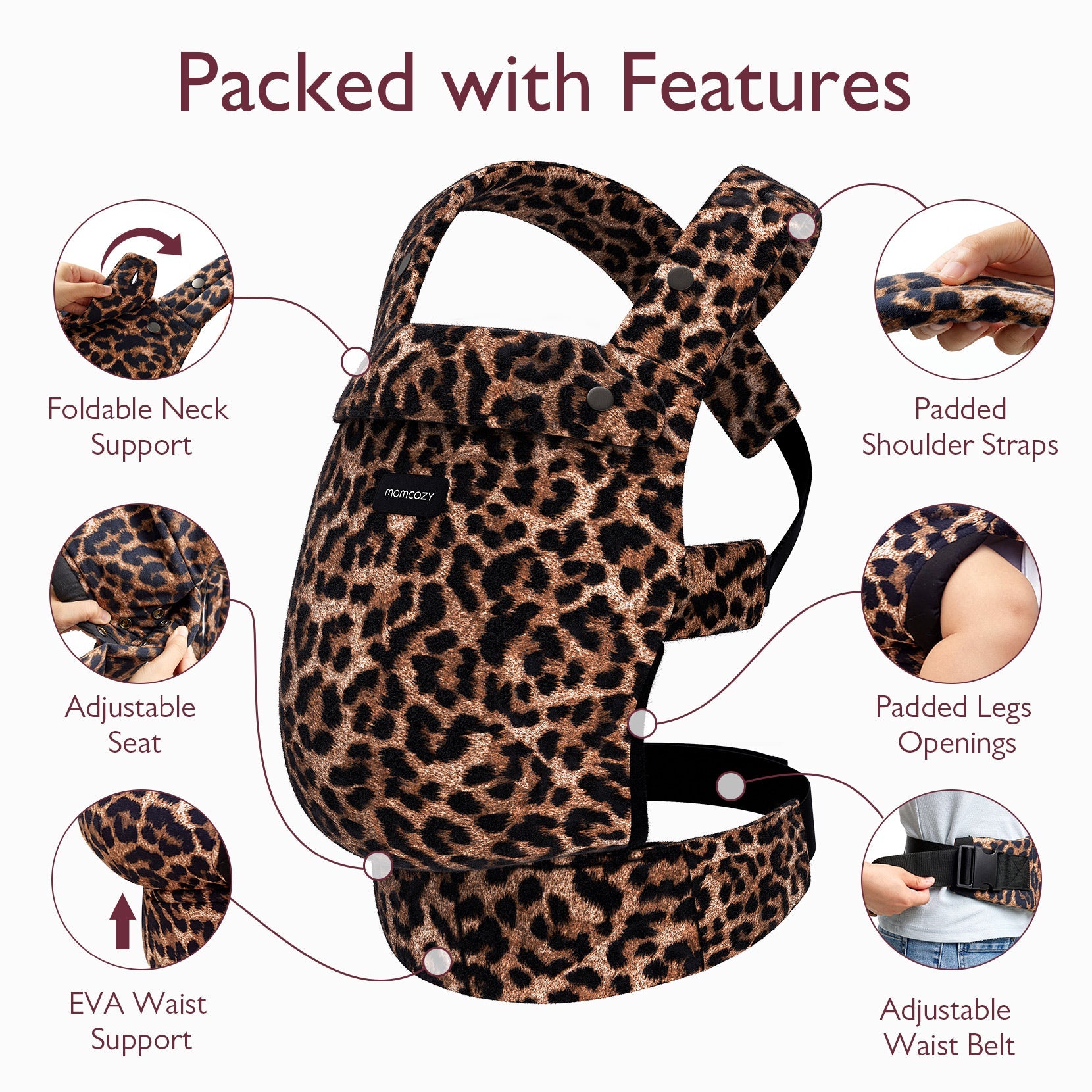 momcozy-purehug-babytrage-leopardenmuster-f-r-neugeborene image 5