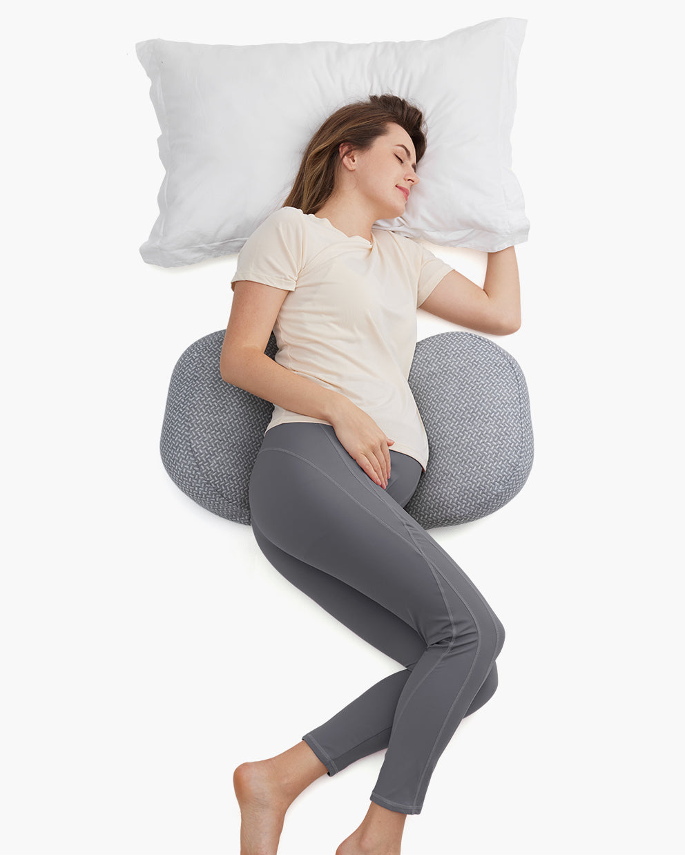 momcozy-schwangerschaftskissen-keilform-mit-k-hlendem-bezug image 1