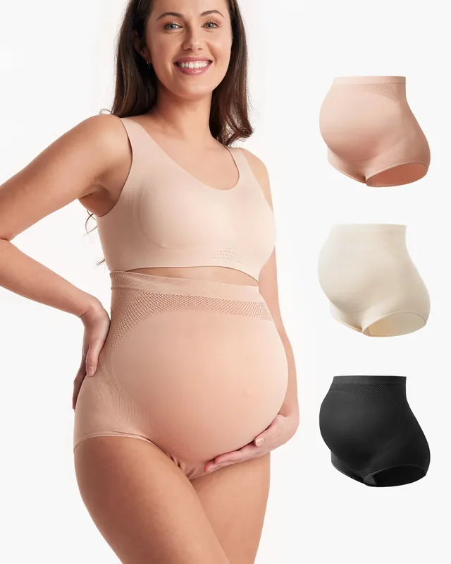 momcozy-hohe-taillenschwangerschaft-nahtloser-weicher-bauchst-tzhaufen-v-series image 1