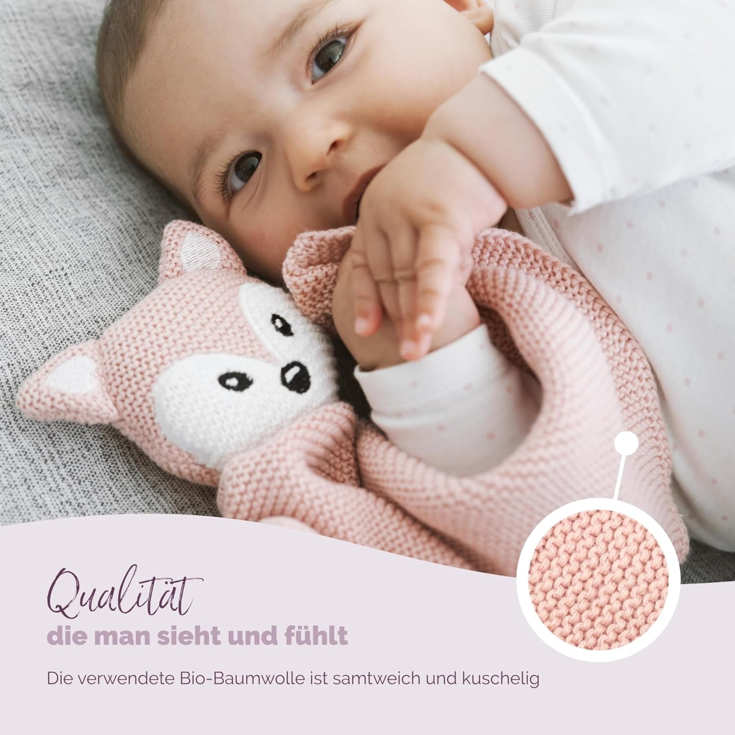 livella-kuscheltuch-fuchs-mit-s-ckchen-40x40-cm-bio-baumwolle image 5