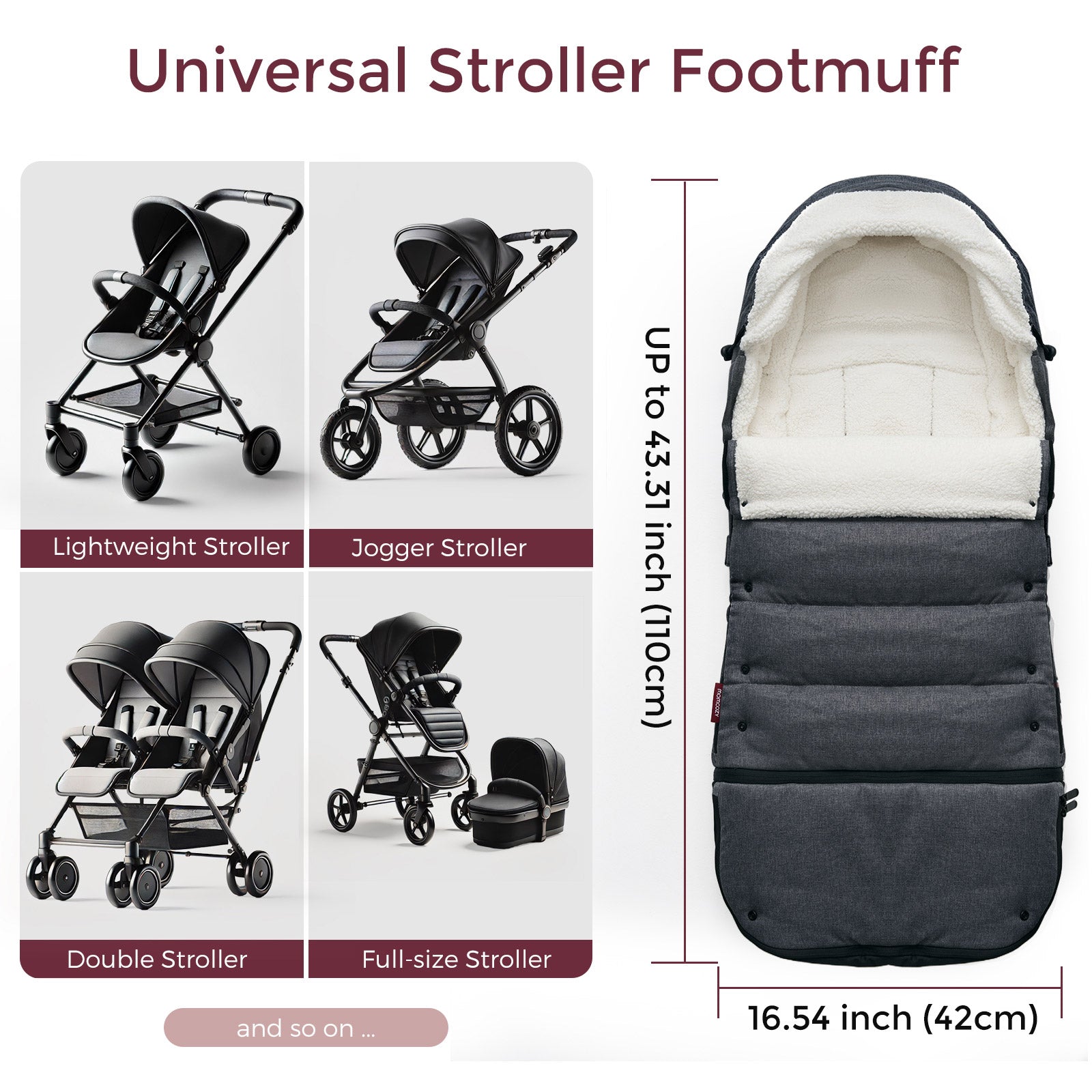 momcozy-universal-kinderwagen-fu-sack-warmer-fu-sack image 5