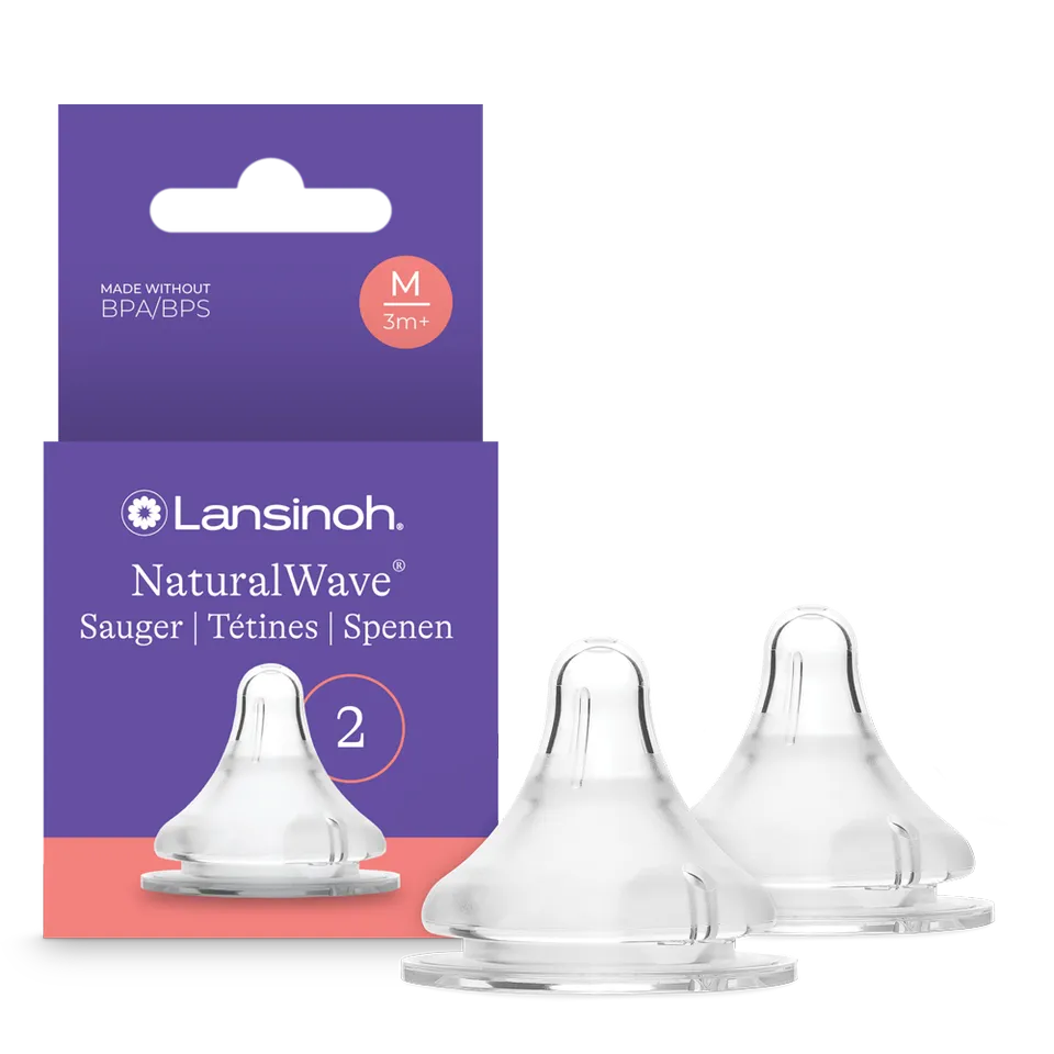 lansinoh-naturalwave-sauger-gr-e-m-silikon-trinksauger image 1