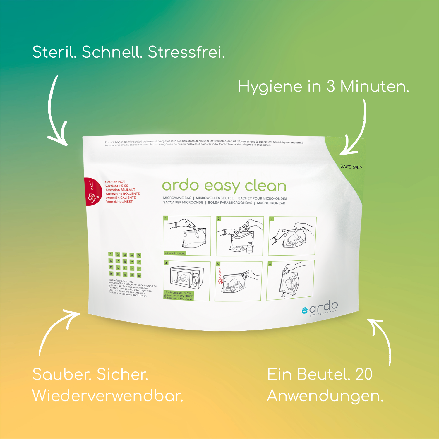 ardo-easy-clean-mikrowellenbeutel-sterilisierbeutel image 3