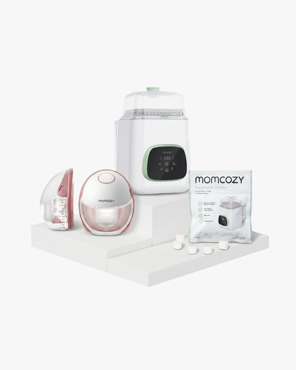 momcozy-m6-milchpumpe-bundle-mit-flaschenreiniger-und-reinigungsblock image 1