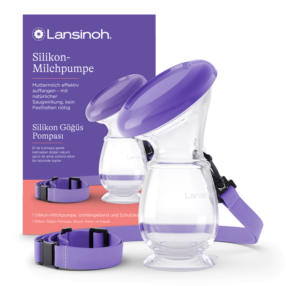 lansinoh-silikon-milchpumpe-manuelle-milchauffangpumpe image 1