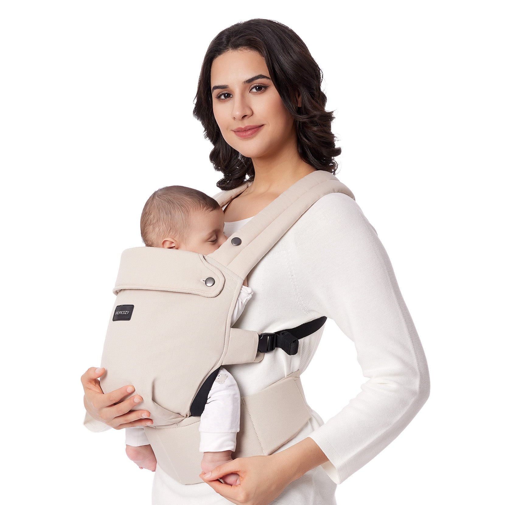 momcozy-erholung-bundle-purehug-babytrage-khaki-postpartum-bauchband-petite image 4