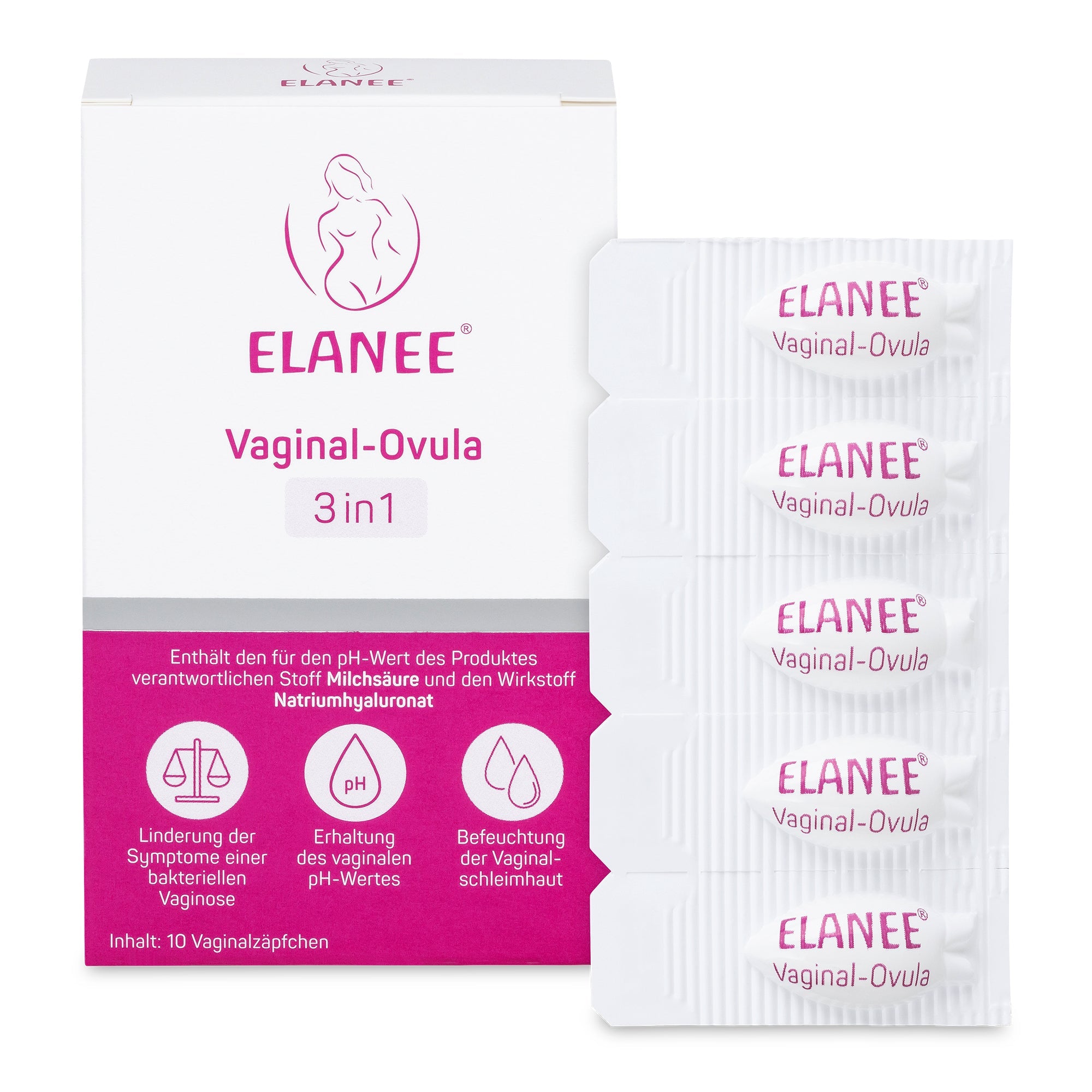 elanee-vaginal-ovula-vaginalz-pfchen-mit-feuchtigkeitsschutz image 1