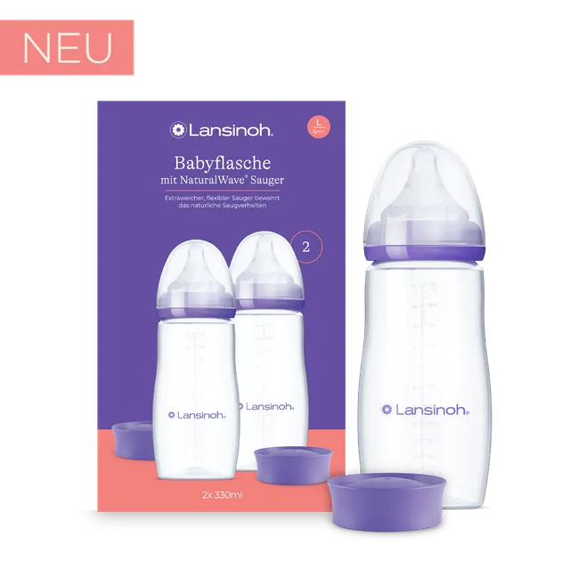 lansinoh-babyflasche-mit-naturalwave-sauger-l-2-x-330-ml image 1