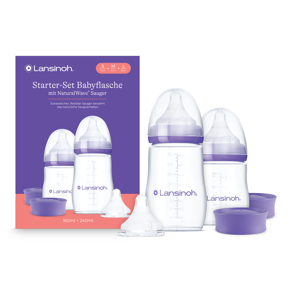 lansinoh-starter-set-babyflaschen-mit-naturalwave-sauger image 1