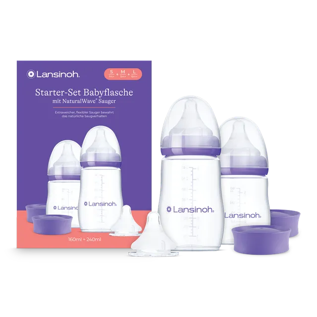 lansinoh-starter-set-babyflaschen-mit-naturalwave-sauger image 1