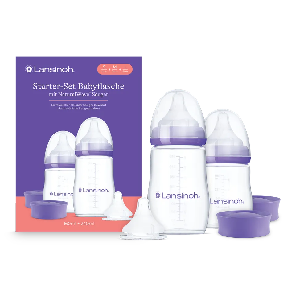 lansinoh-starter-set-babyflaschen-mit-naturalwave-sauger image 1