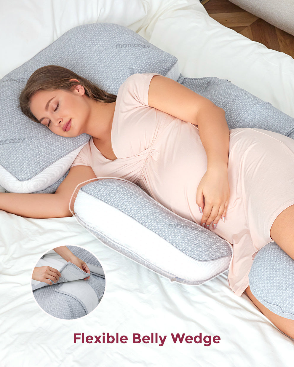 momcozy-g-f-rmiges-schwangerschaftskissen-pro-mit-bauchkeil-abnehmbar image 2