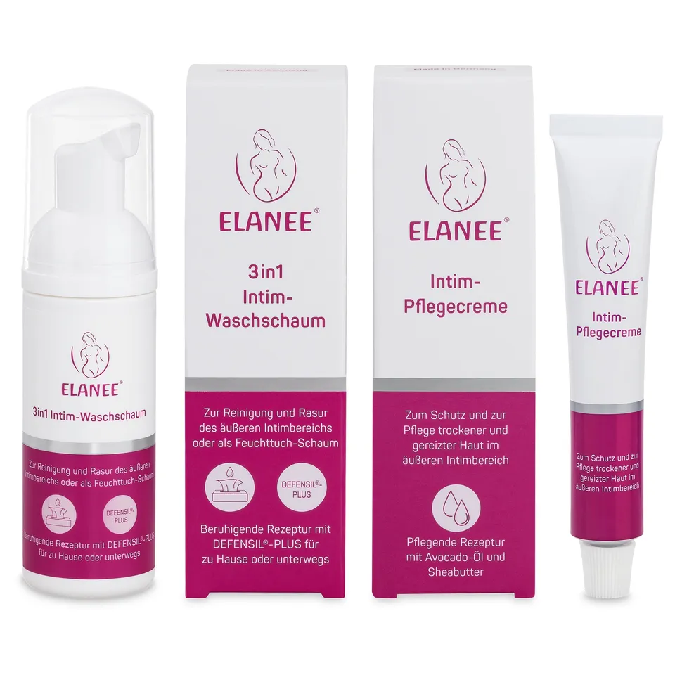 elanee-intimpflege-set-3in1-intim-waschschaum-intim-pflegecreme image 1