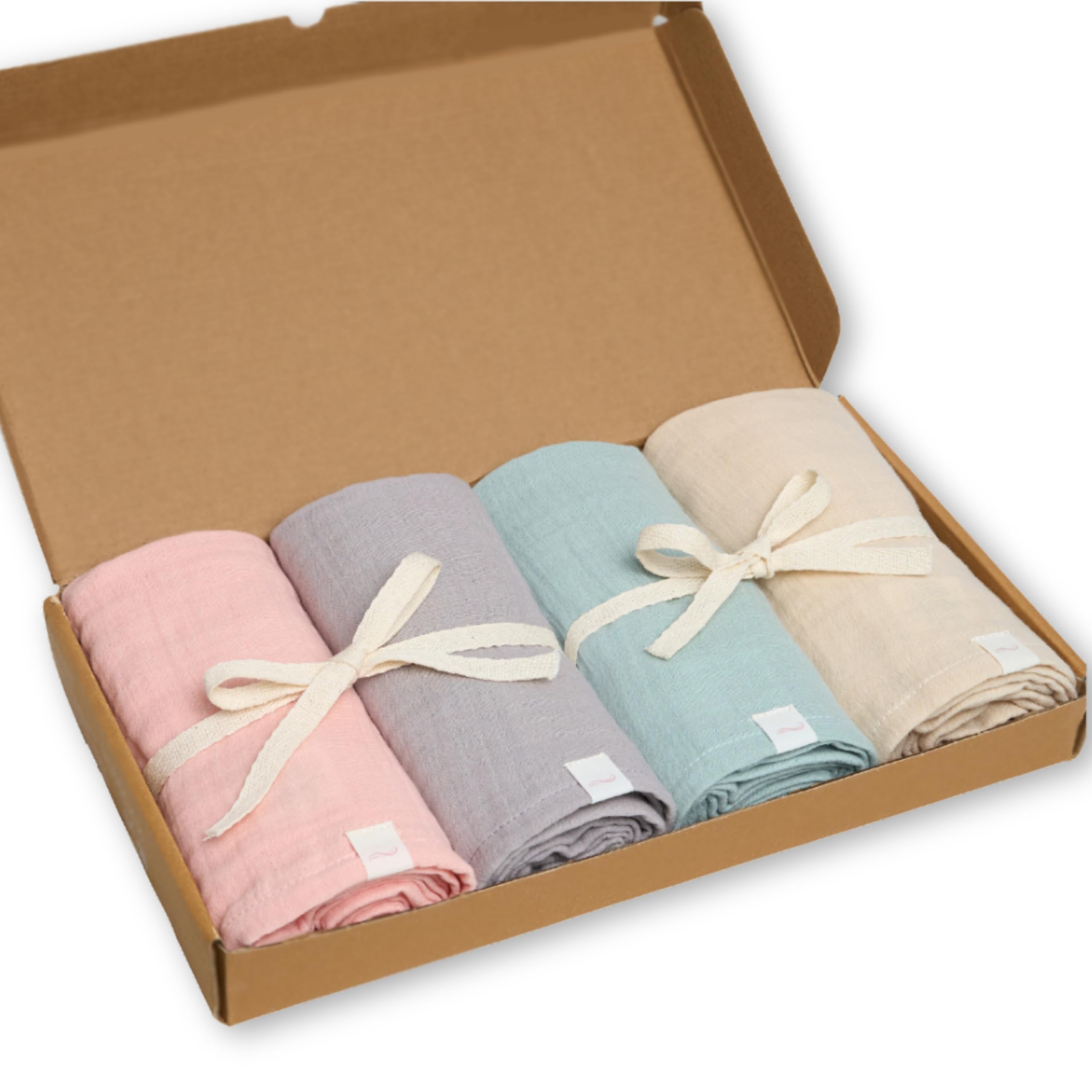 livella-mullt-cher-baby-4er-set-bio-baumwoll-musselin-65x65-cm image 1