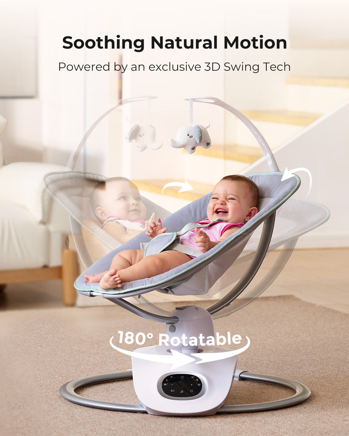 momcozy-cocosway-3d-motion-elektrische-babyschaukel image 2
