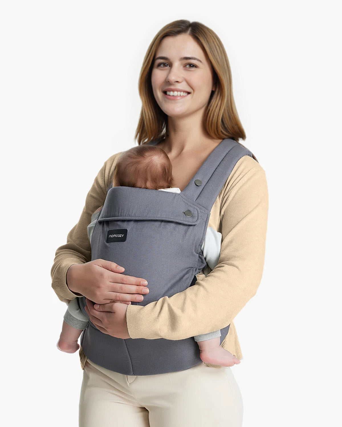 momcozy-purehug-babytrage-grau-air-series image 2