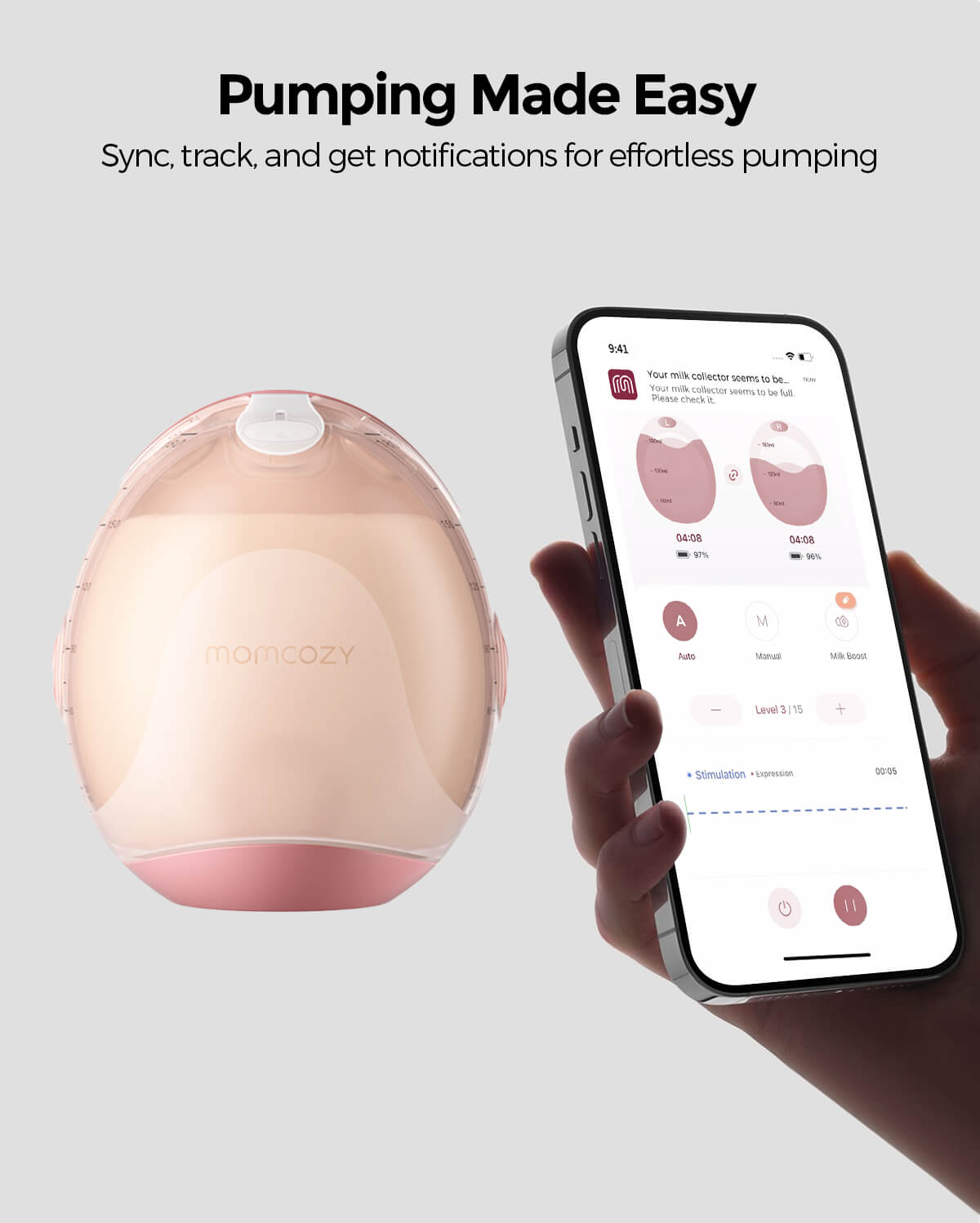 momcozy-air-1-ultraflache-milchpumpe-freih-ndig-wearable image 4
