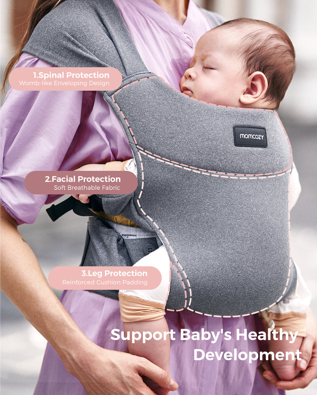momcozy-tragbare-babytrage-leicht-faltbar image 5