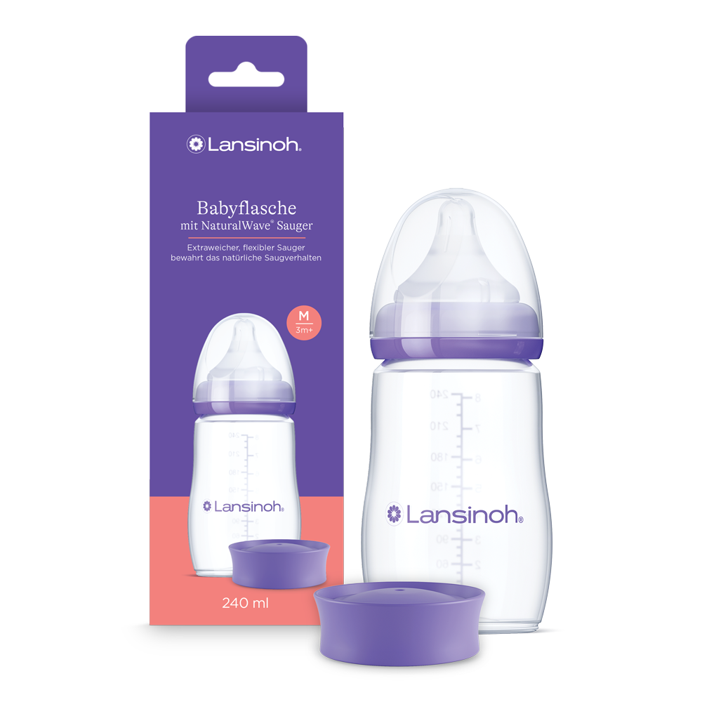 lansinoh-babyflasche-mit-naturalwave-sauger-240-ml-kunststoff image 1