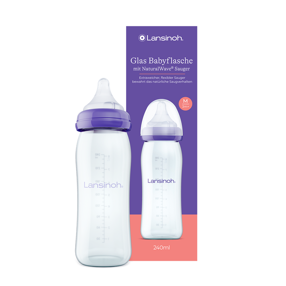 lansinoh-glas-babyflasche-mit-naturalwave-sauger-240-ml image 1
