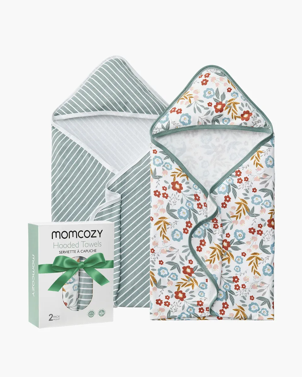 momcozy-baby-kapuzenhandtuch-neugeborene-2er-pack image 1