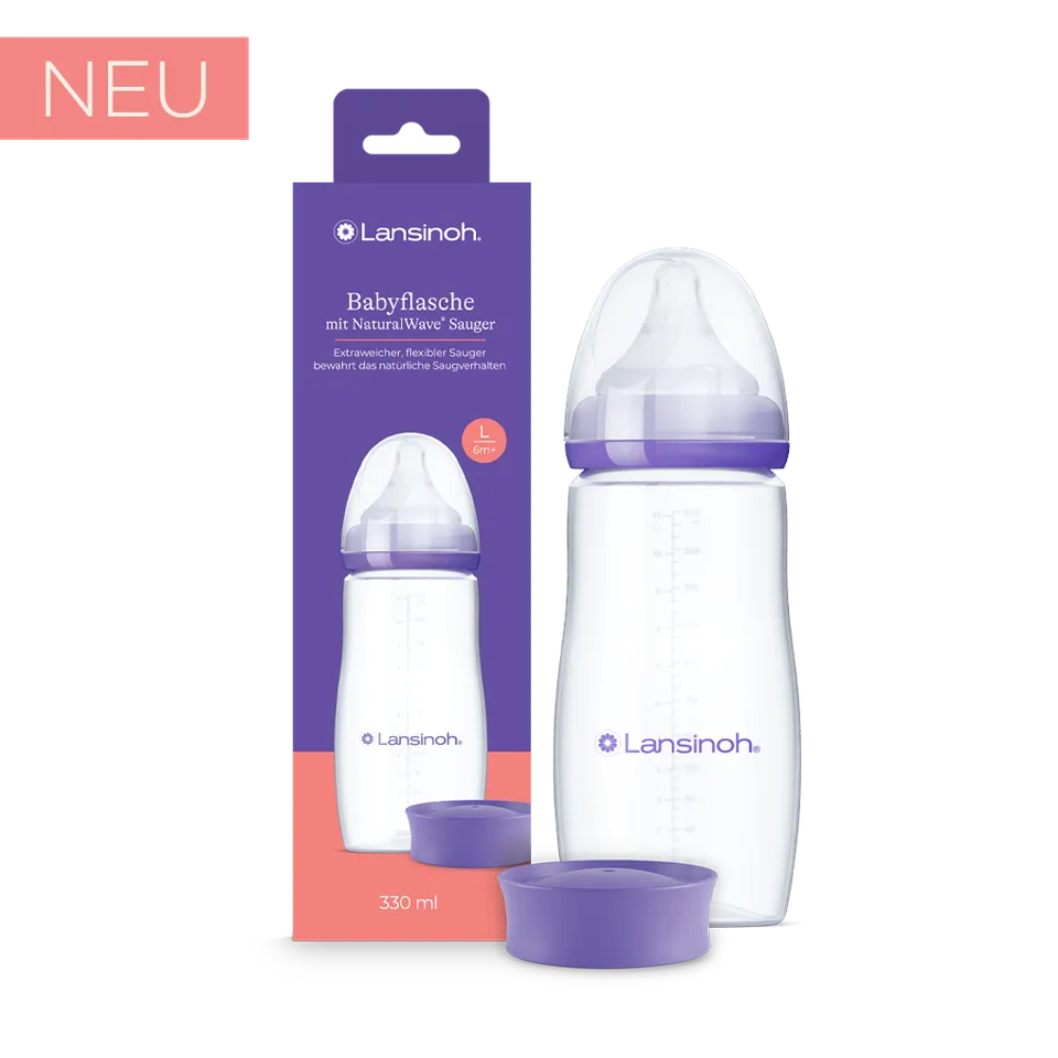 lansinoh-babyflasche-mit-naturalwave-sauger-l-330-ml image 1