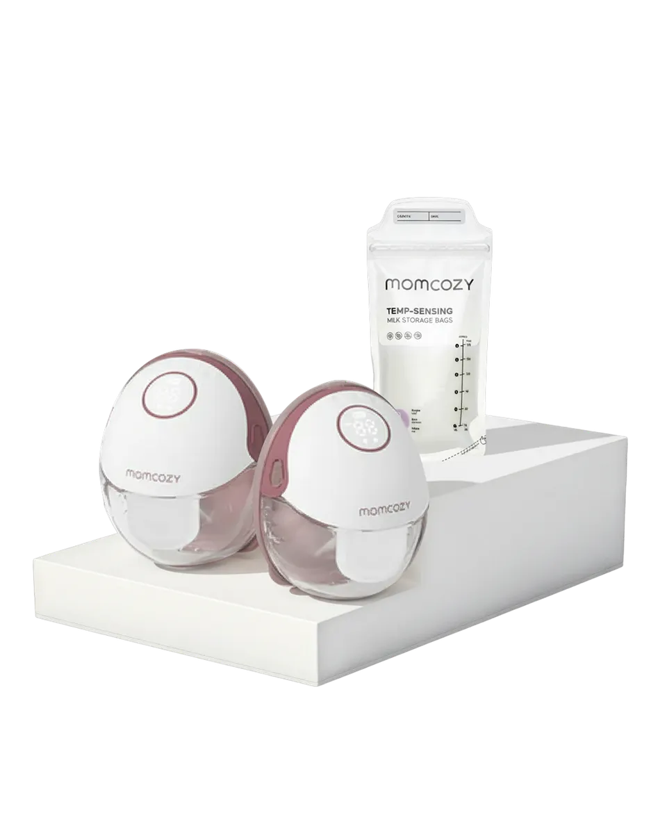 momcozy-mobile-style-m6-milchpumpe-120-muttermilchbeutel-set image 1