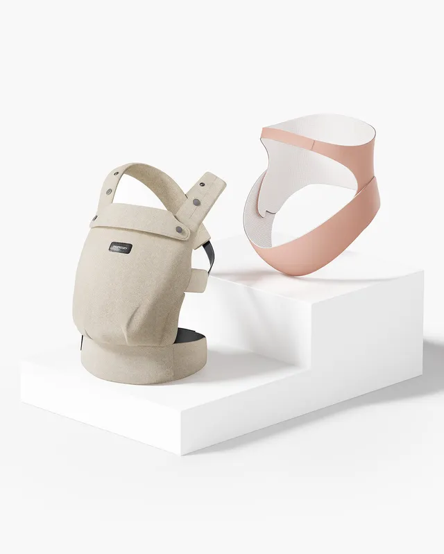 momcozy-komfort-bundle-purehug-babytrage-khaki-ergonest-bauchband image 1