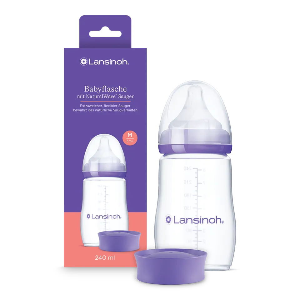 lansinoh-babyflasche-mit-naturalwave-sauger-240-ml-kunststoff image 1