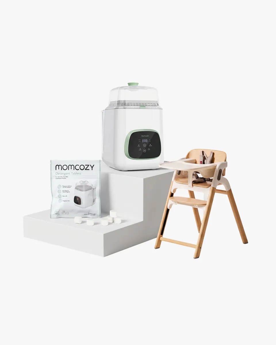 momcozy-flaschenreiniger-hochstuhl-und-reinigungsblock-bundle image 1