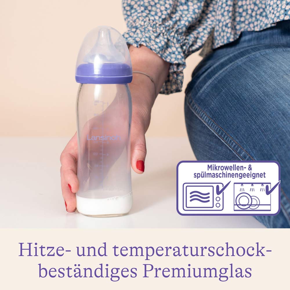 lansinoh-glas-babyflasche-mit-naturalwave-sauger-240-ml image 2