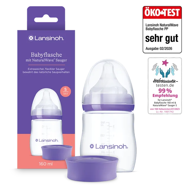 lansinoh-babyflasche-mit-naturalwave-sauger-160-ml image 1
