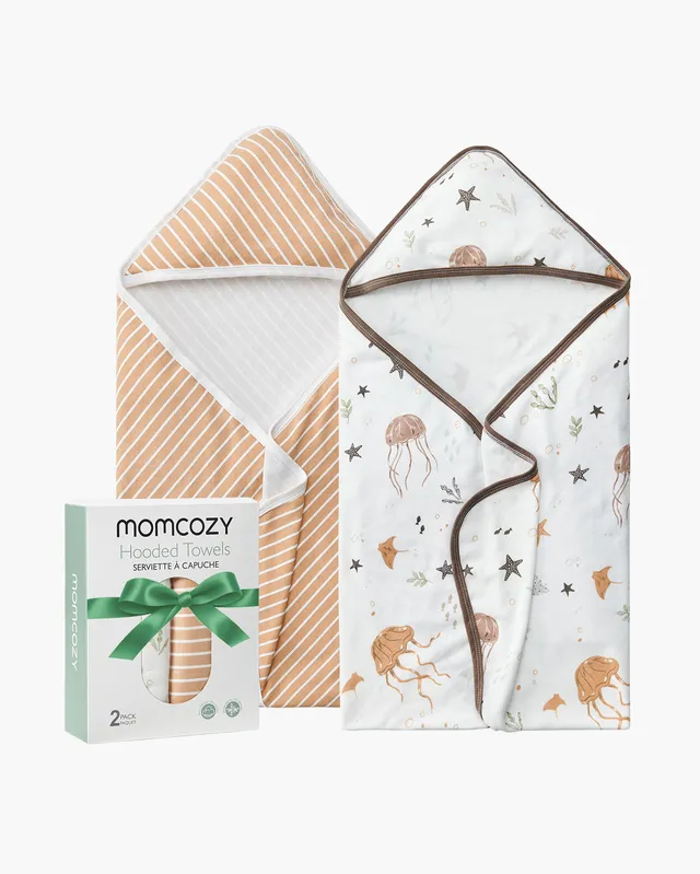 momcozy-baby-kapuzenhandtuch-2er-set-f-r-neugeborene image 1