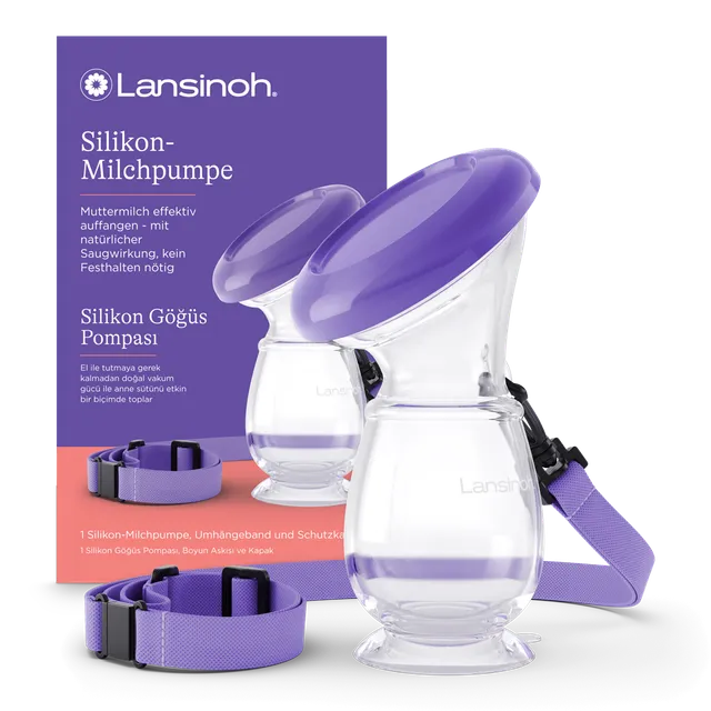 lansinoh-silikon-milchpumpe-manuelle-milchauffangpumpe image 1