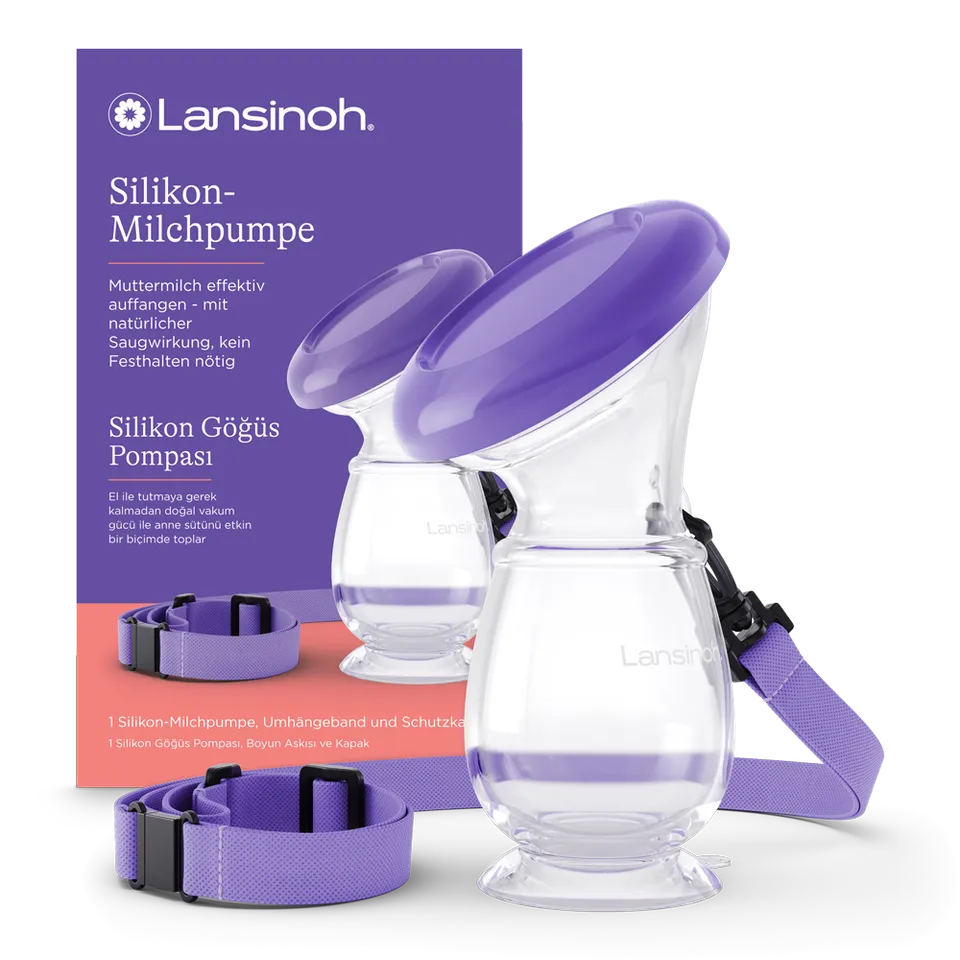lansinoh-silikon-milchpumpe-manuelle-milchauffangpumpe image 1