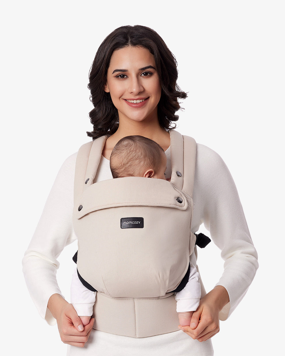 momcozy-erholung-bundle-purehug-babytrage-khaki-postpartum-bauchband-petite image 2