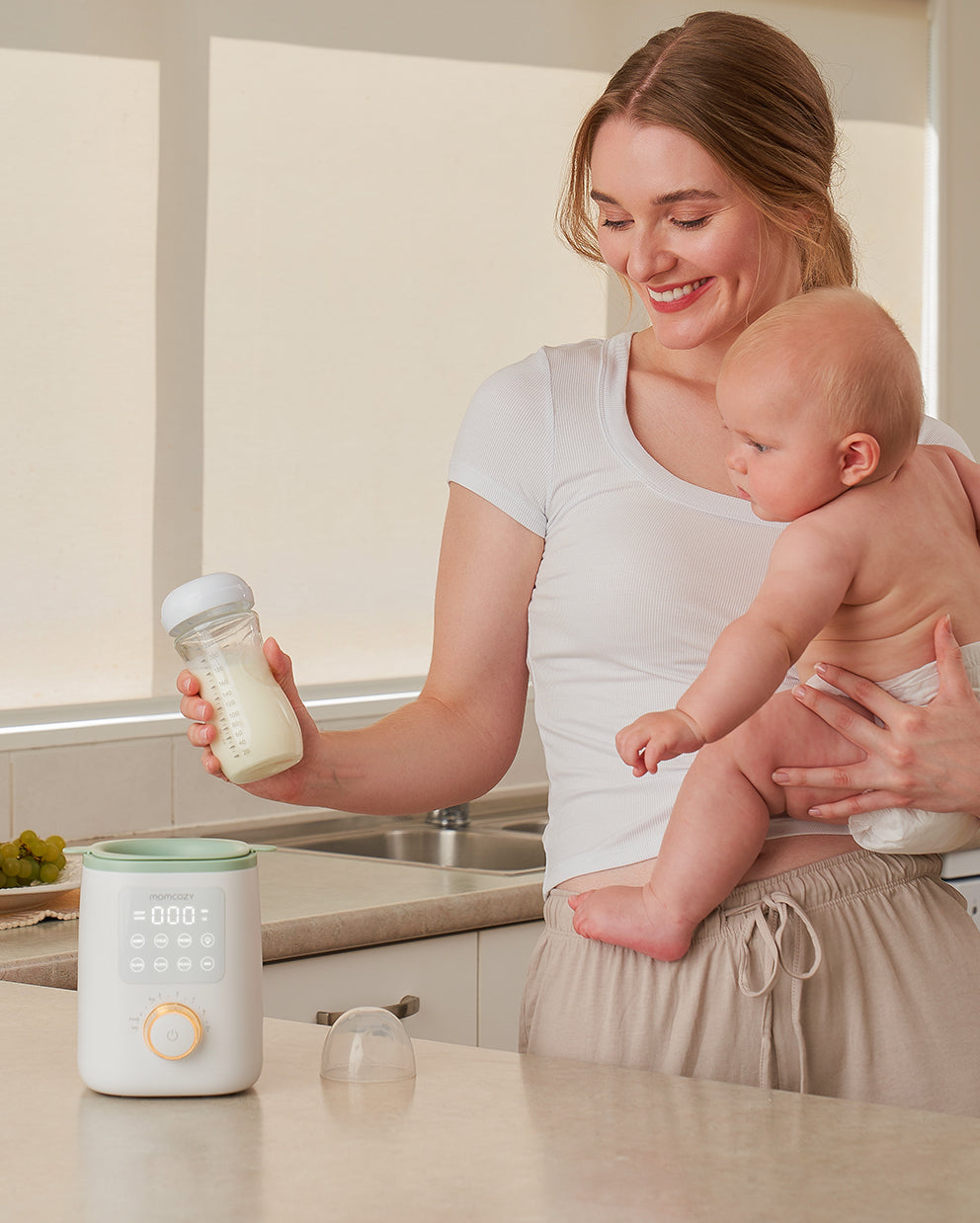 momcozy-stillen-reinigen-bundle-nutri-flaschenw-rmer-flaschenb-rsten-set image 2