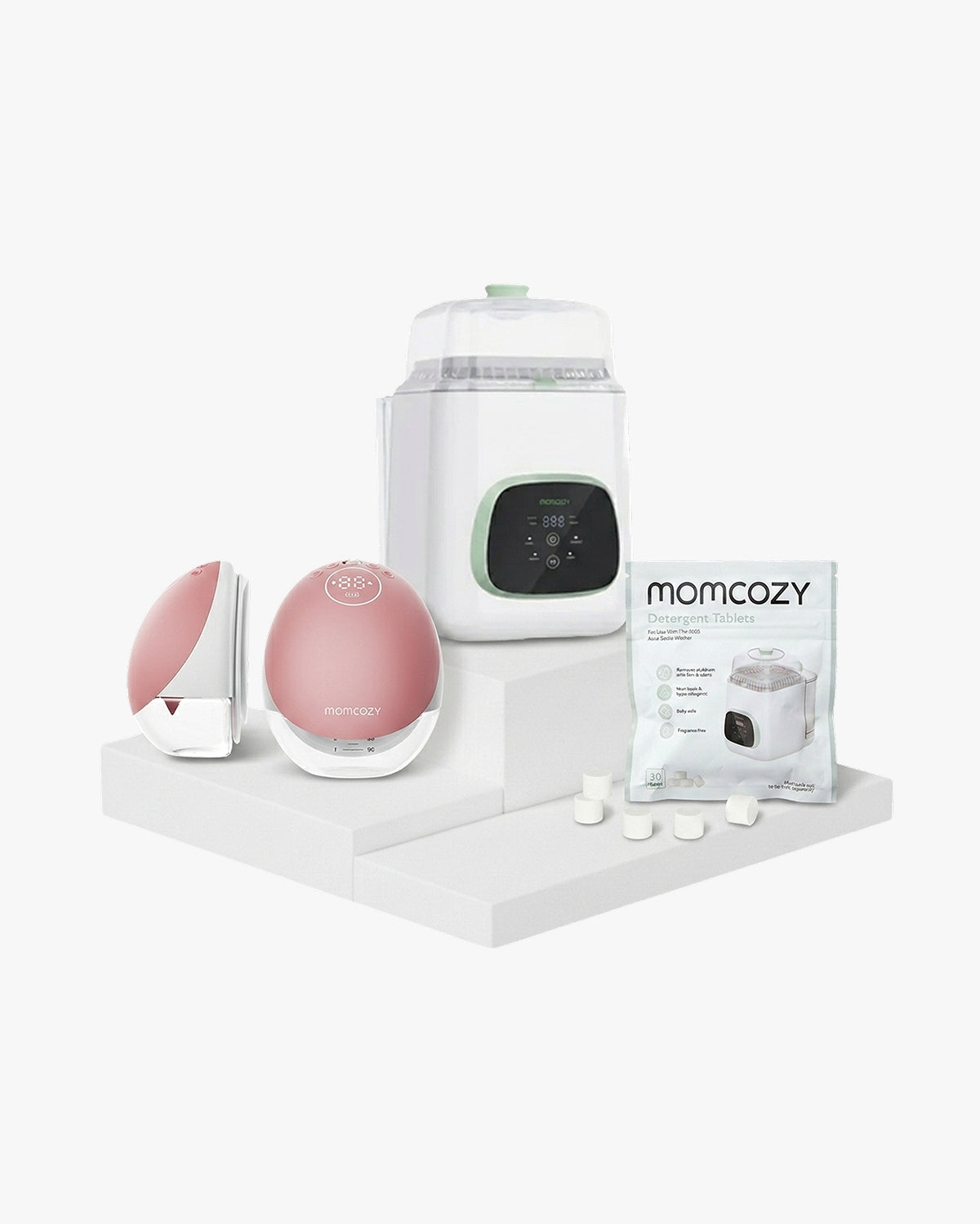 momcozy-m9-milchpumpe-flaschenreiniger-und-reinigungsblock-set image 1