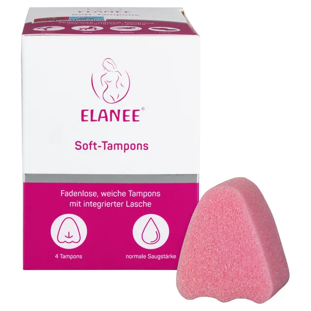 elanee-soft-tampons-ohne-faden-leichte-bis-mittlere-tage image 1