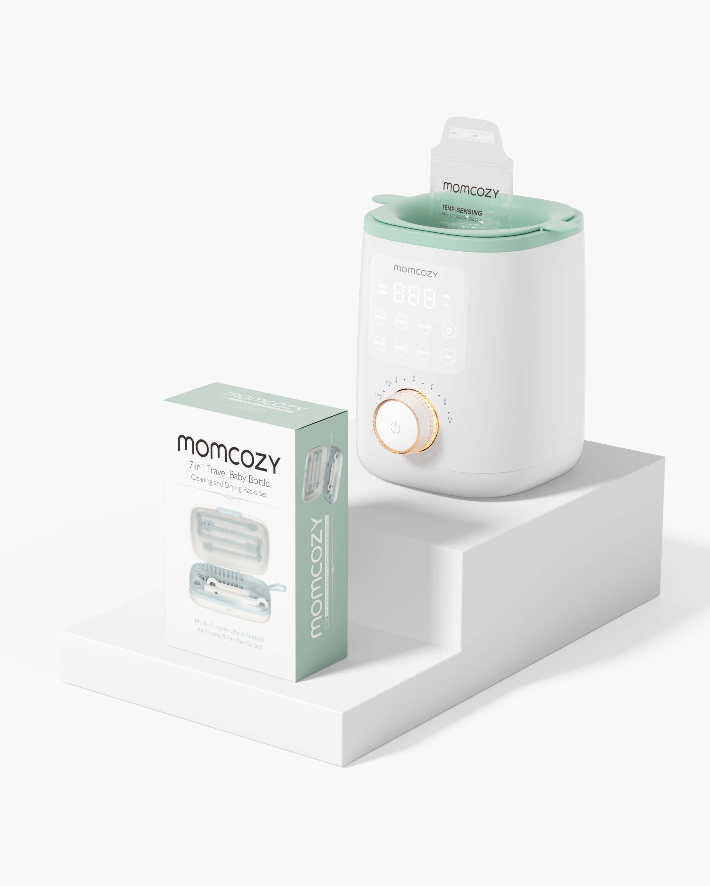 momcozy-stillen-reinigen-bundle-nutri-flaschenw-rmer-flaschenb-rsten-set image 1
